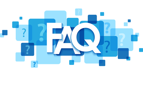 FAQ center Lucky Creek FAQ logo with tiled question marks
