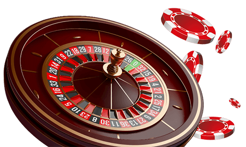 roulette-center online Roulette wheel with red and white casino chips