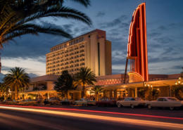 Las Vegas casino history editorial illustration