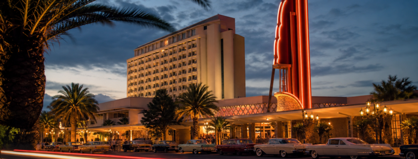 Las Vegas casino history editorial illustration