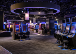 Unbranded Las Vegas gaming technology trade-show floor