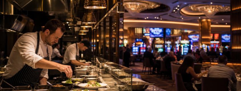 Las Vegas casino dining editorial news image