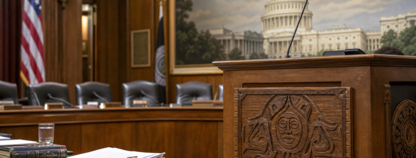 Unbranded tribal government hearing about prediction markets and gaming policy