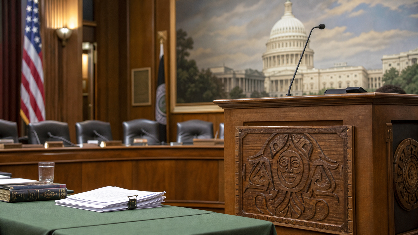 Unbranded tribal government hearing about prediction markets and gaming policy