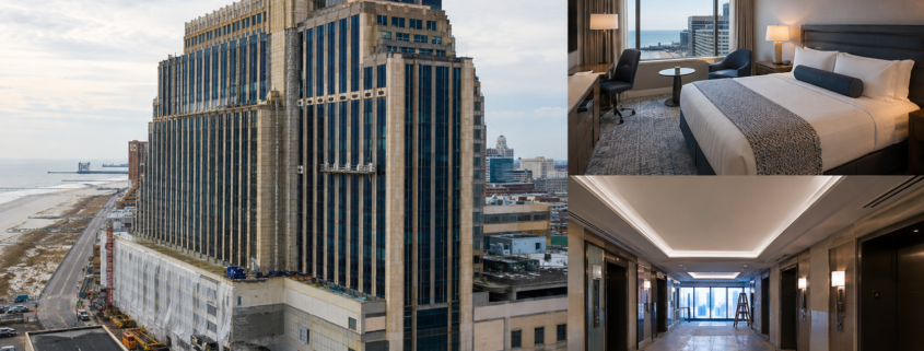 Editorial illustration of an Atlantic City casino hotel renovation