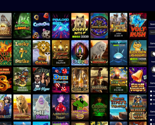 Grand Eagle’s desktop game lobby, shown in Chipy’s review gallery.