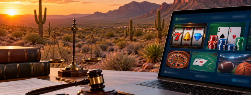 Editorial illustration for Arizona Sweepstakes Casino: VGW Dispute Keeps Shutdown Order in View