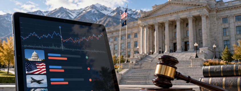 Editorial illustration for Utah Kalshi Lawsuit Raises New Questions About Prediction-Market Backers