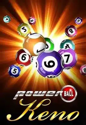 Power ball keno logo and balls